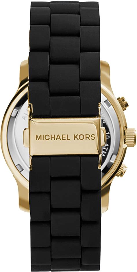 michael kors women's mk5191 runway black stainless steel watch|michael kors black catwalk watch.